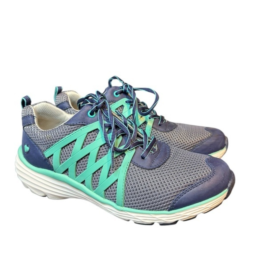 Nurse Mate Align‎ Blue Shoes Heart Womens Size 9